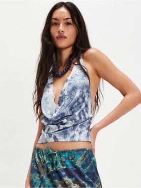 Free People cowl halter top